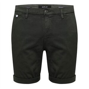 Replay Mens Benni Cotton Blend Chino Shorts / Green
